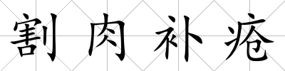 割肉補瘡