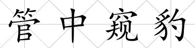 管中窺豹