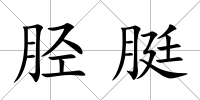 脛脡