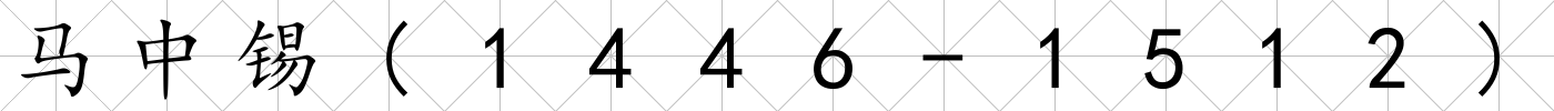 馬中錫(1446-1512)