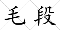 毛段