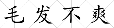 毛發不爽