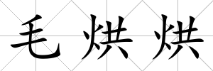 毛烘烘