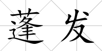 蓬發