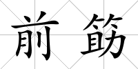 前筯