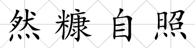 然糠自照