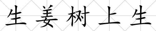 生姜樹上生