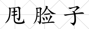 甩臉子