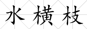水橫枝