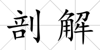 剖解