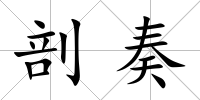 剖奏