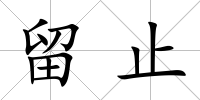 留止