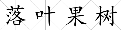 落葉果樹