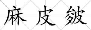 麻皮皴