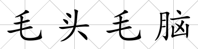 毛頭毛腦