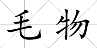毛物