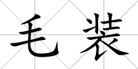 毛裝