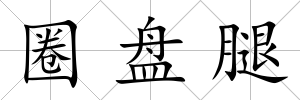 圈盤(pán)腿