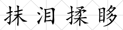 抹淚揉眵