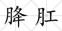 胮肛