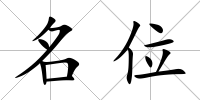 名位