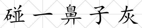 碰一鼻子灰