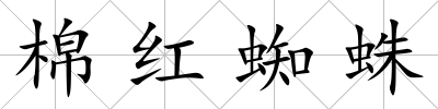 棉紅蜘蛛