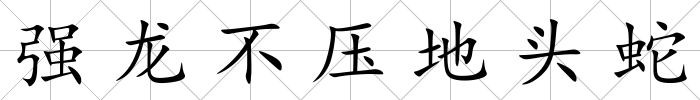 強龍不壓地頭蛇