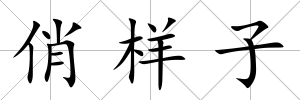 俏樣子