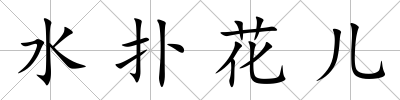 水撲花兒