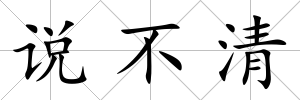 說不清