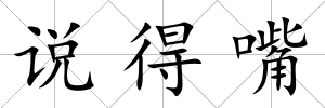 說得嘴