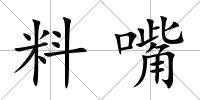 料嘴