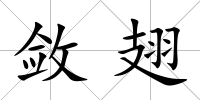 斂翅