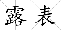 露表