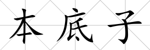 本底子