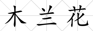 木蘭花