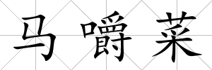 馬嚼菜