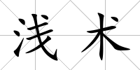 淺術(shù)