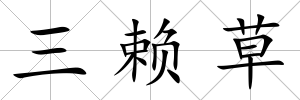 三賴草