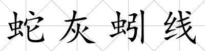 蛇灰蚓線