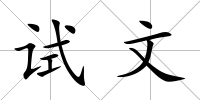 試文