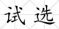試選