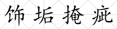 飾垢掩疵