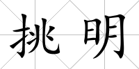 挑明
