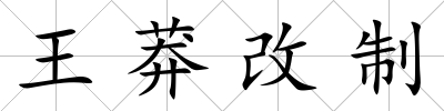 王莽改制