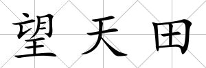 望天田