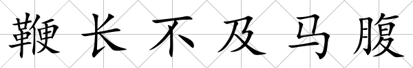 鞭長不及馬腹