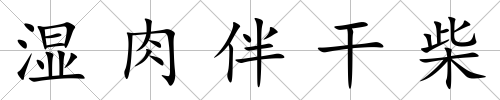 濕肉伴干柴