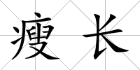 瘦長
